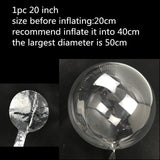 20inch 36 Inch Luminous Led Balloon Transparent Round