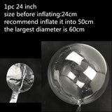 20inch 36 Inch Luminous Led Balloon Transparent Round