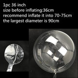 20inch 36 Inch Luminous Led Balloon Transparent Round