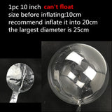 20inch 36 Inch Luminous Led Balloon Transparent Round