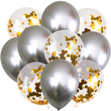 10Pcs 12inch Gold Confetti Balloons 13 Colors