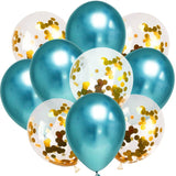 10Pcs 12inch Gold Confetti Balloons 13 Colors