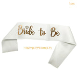 Bride Be Balloons Bridal Cap Crown Sash Badge Hen Night Party Decoration Bridal Shower Bachelorette Party Supplies