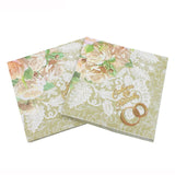20 PCS/Pack Rose Gold Point Dot Napkin Paper