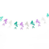 1set Mermaid Paper Banner