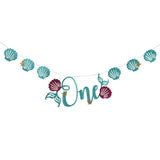 1set Mermaid Paper Banner