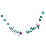 1set Mermaid Paper Banner