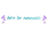 1set Mermaid Paper Banner