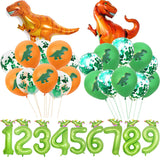 5 Pcs Dino Birthday Party Balloons 12inch