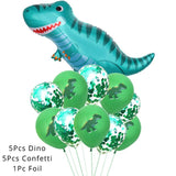 5 Pcs Dino Birthday Party Balloons 12inch