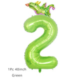 5 Pcs Dino Birthday Party Balloons 12inch