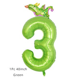 5 Pcs Dino Birthday Party Balloons 12inch