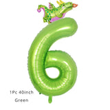 5 Pcs Dino Birthday Party Balloons 12inch
