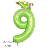 5 Pcs Dino Birthday Party Balloons 12inch