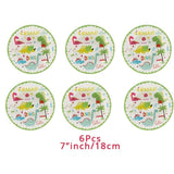 5 Pcs Dino Birthday Party Balloons 12inch