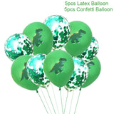 11pcs  Dino Party Dinosaur Foil Balloons