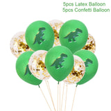 11pcs  Dino Party Dinosaur Foil Balloons