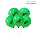 11pcs  Dino Party Dinosaur Foil Balloons