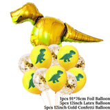 11pcs  Dino Party Dinosaur Foil Balloons