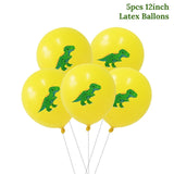 11pcs  Dino Party Dinosaur Foil Balloons