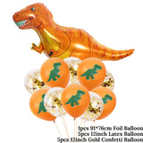 11pcs  Dino Party Dinosaur Foil Balloons