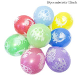 11pcs  Dino Party Dinosaur Foil Balloons