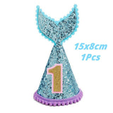 Little Mermaid Party Crown Headband Mermaid Tail Hat