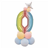 Birthday Balloons Rose Gold Number Foil Balloons 1 2 3 4 5 6 7 8 9