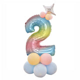 Birthday Balloons Rose Gold Number Foil Balloons 1 2 3 4 5 6 7 8 9