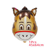 Animal Foil Balloons Jungle Party Decor and Tableware Set