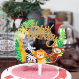 Animal Foil Balloons Jungle Party Decor and Tableware Set