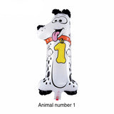 Animal Foil Balloons Jungle Party Decor and Tableware Set