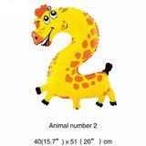 Animal Foil Balloons Jungle Party Decor and Tableware Set