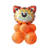 Animal Foil Balloons Jungle Party Decor and Tableware Set