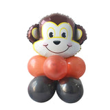 Animal Foil Balloons Jungle Party Decor and Tableware Set