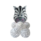 Animal Foil Balloons Jungle Party Decor and Tableware Set