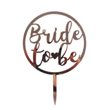 Bride Party Acrylic Cake Toppers