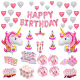Unicorn Birthday Party Decorations  Banner Plate Balloons Napkin Wrapper