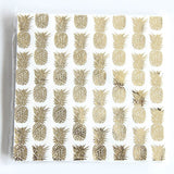 8 Pcs Rose Gold Disposable Tableware Pineapple