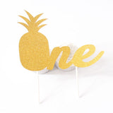8 Pcs Rose Gold Disposable Tableware Pineapple