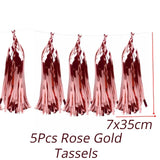 Bride Be To Rose Gold Metallic Tassels Garlands