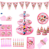 Minnie Mouse Theme  Disposable Tableware Set