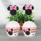 Minnie Mouse Theme  Disposable Tableware Set