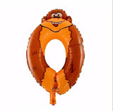 1pc 16inch Animal Number 0-9 Ballons