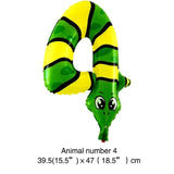 1pc 16inch Animal Number 0-9 Ballons