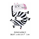 1pc 16inch Animal Number 0-9 Ballons
