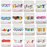 5pcs/lot Unicorn Moana Emoji Spiderman Party Candles
