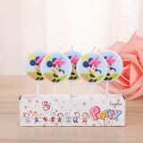 5pcs/lot Unicorn Moana Emoji Spiderman Party Candles