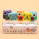 5pcs/lot Unicorn Moana Emoji Spiderman Party Candles
