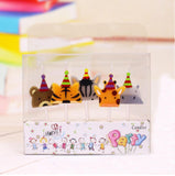 5pcs/lot Unicorn Moana Emoji Spiderman Party Candles